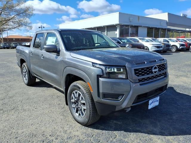 2026 Nissan Frontier Crew Cab 4x4 SV in Gun Metallic — front three-quarter view