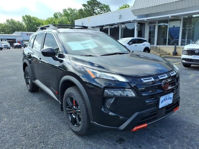 2026 Nissan Rogue 2026.5 AWD Rock Creek in Super Black — front three-quarter view
